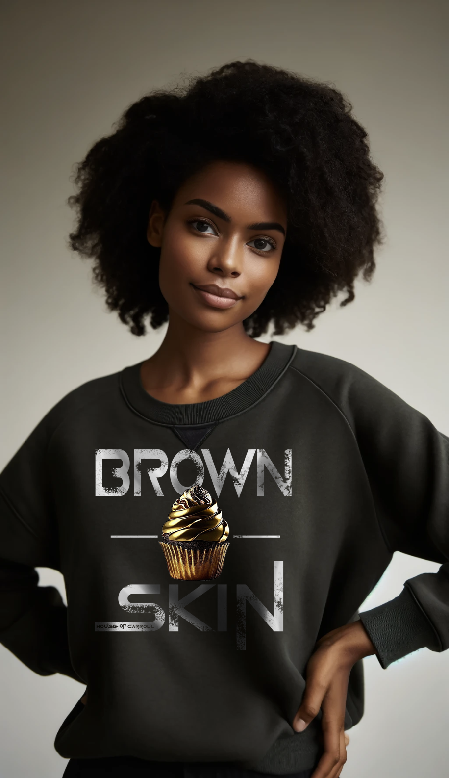 BRWON SKIN 3 G180 Crewneck Pullover Sweatshirt