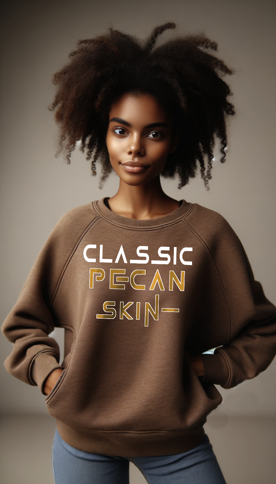 CLASSIC PECAN G180 Crewneck Pullover Sweatshirt