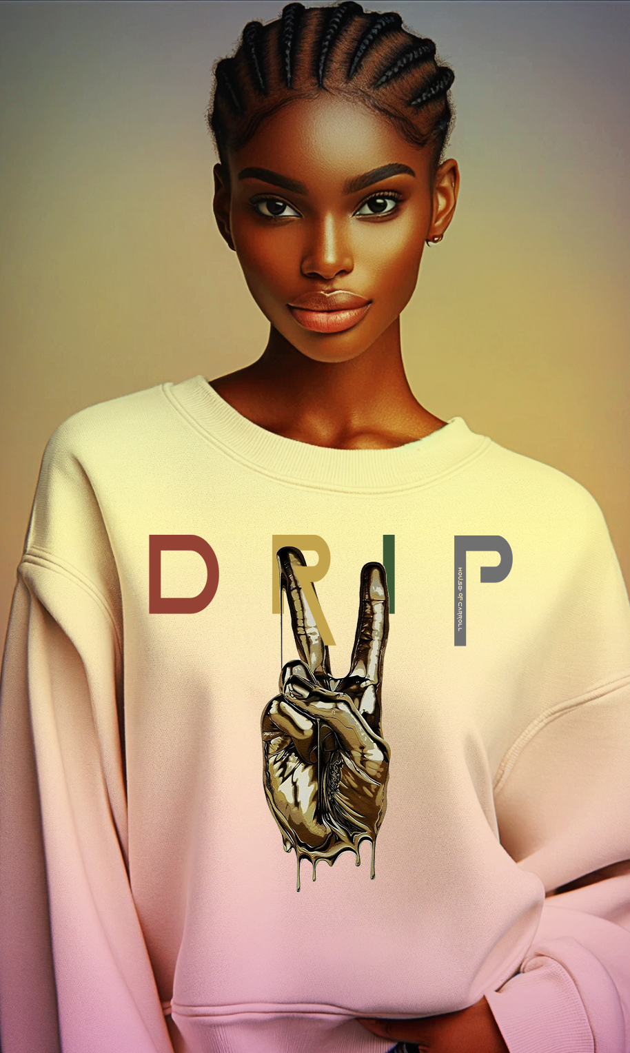 DRIP 3 G180 Crewneck Pullover Sweatshirt