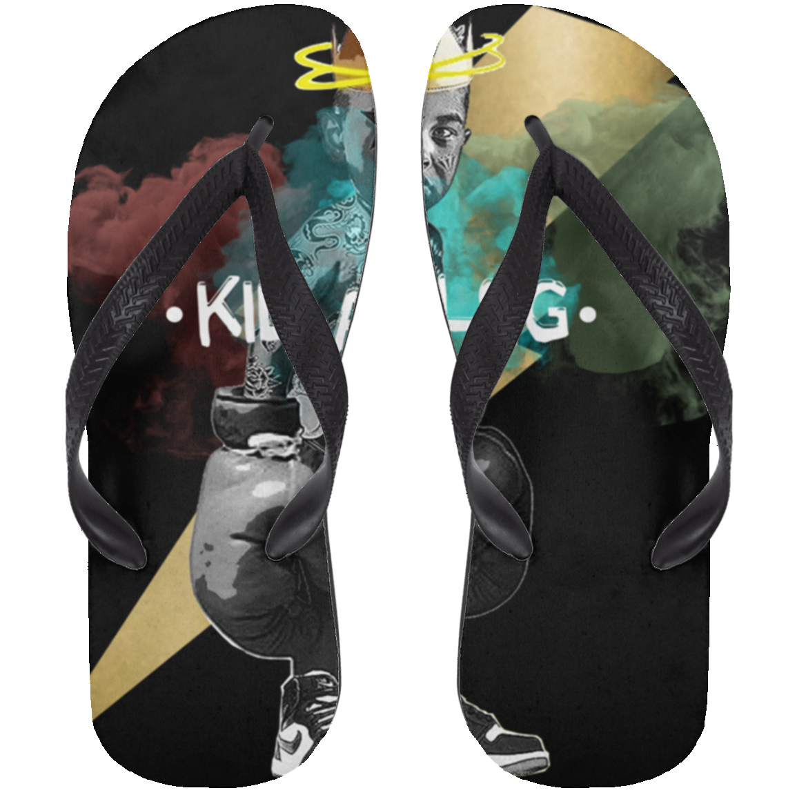 KID LIGHTNIN CLOSEOUT - 72033 Adult Flip Flops