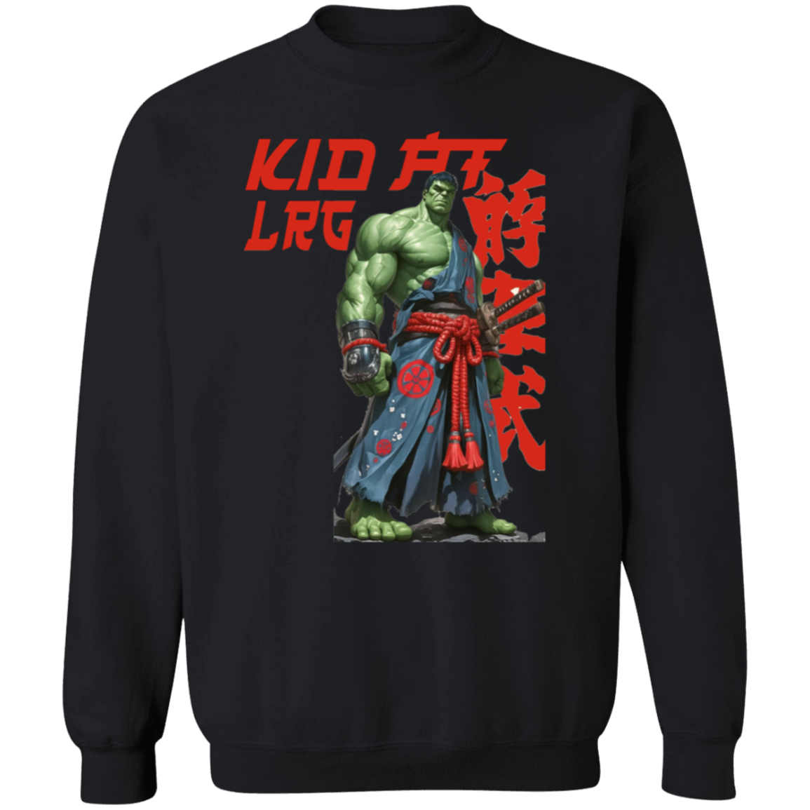 SAMURAI HULK G180 Gildan Crewneck Pullover Sweatshirt