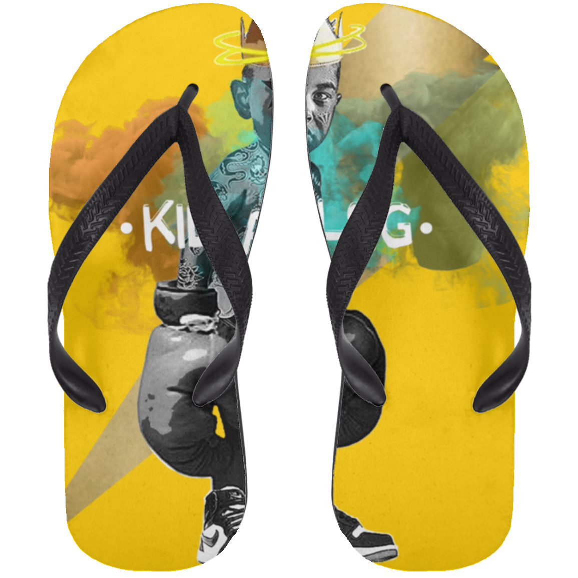 KID LIGHTNIN CLOSEOUT - 72033 Adult Flip Flops