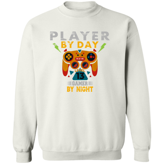 GAMER BY NIGHT GAMER: G180 Crewneck Pullover Sweatshirt