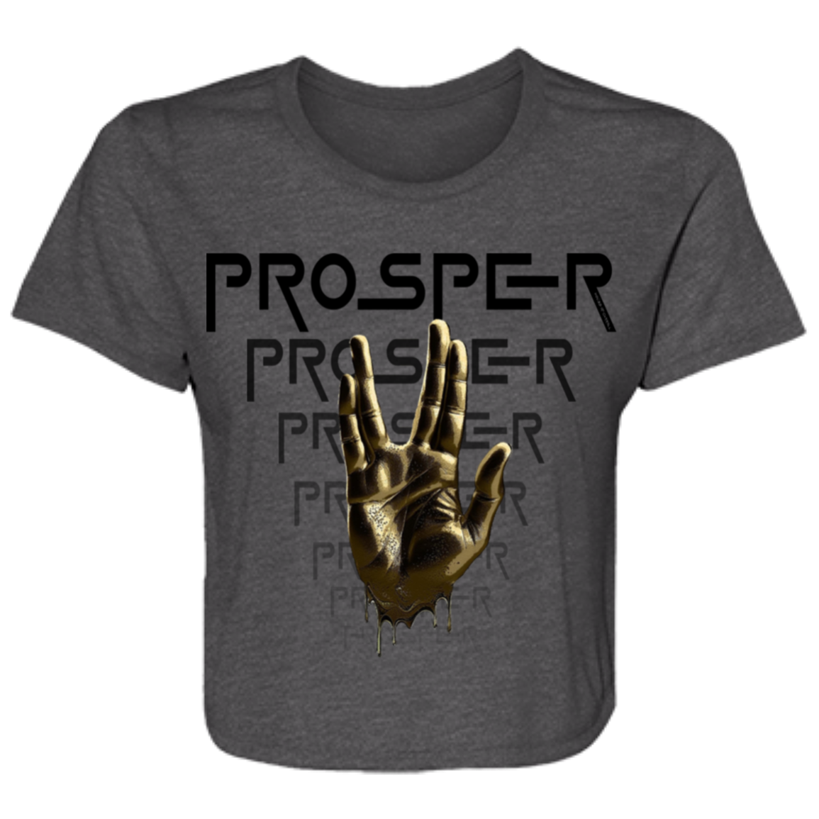 PROSPER 1 B8882 Ladies' Flowy Cropped Tee