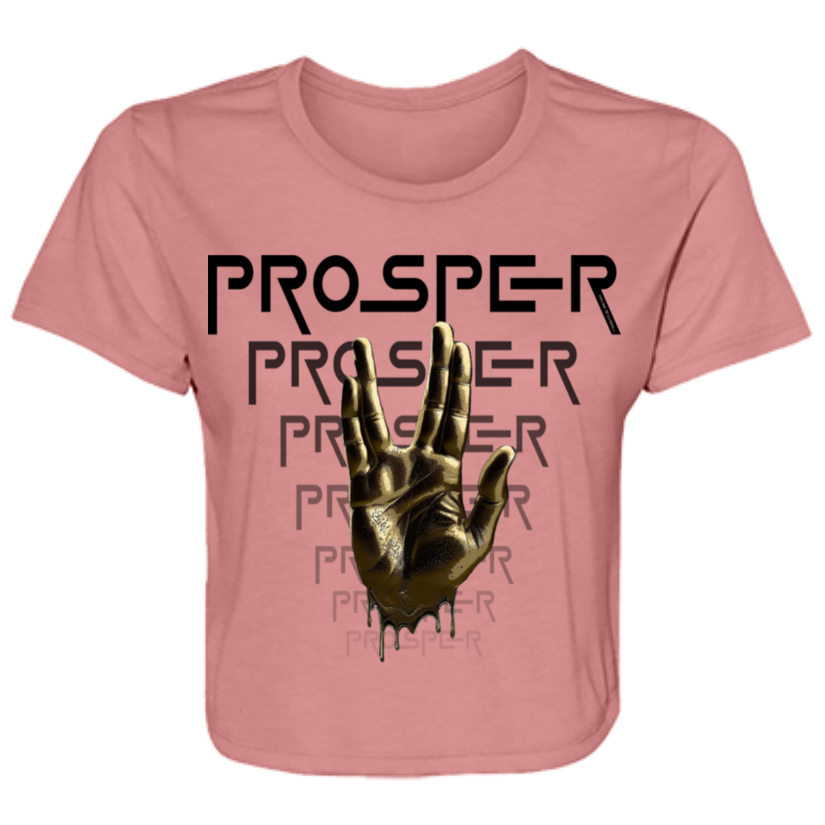 PROSPER 1 B8882 Ladies' Flowy Cropped Tee