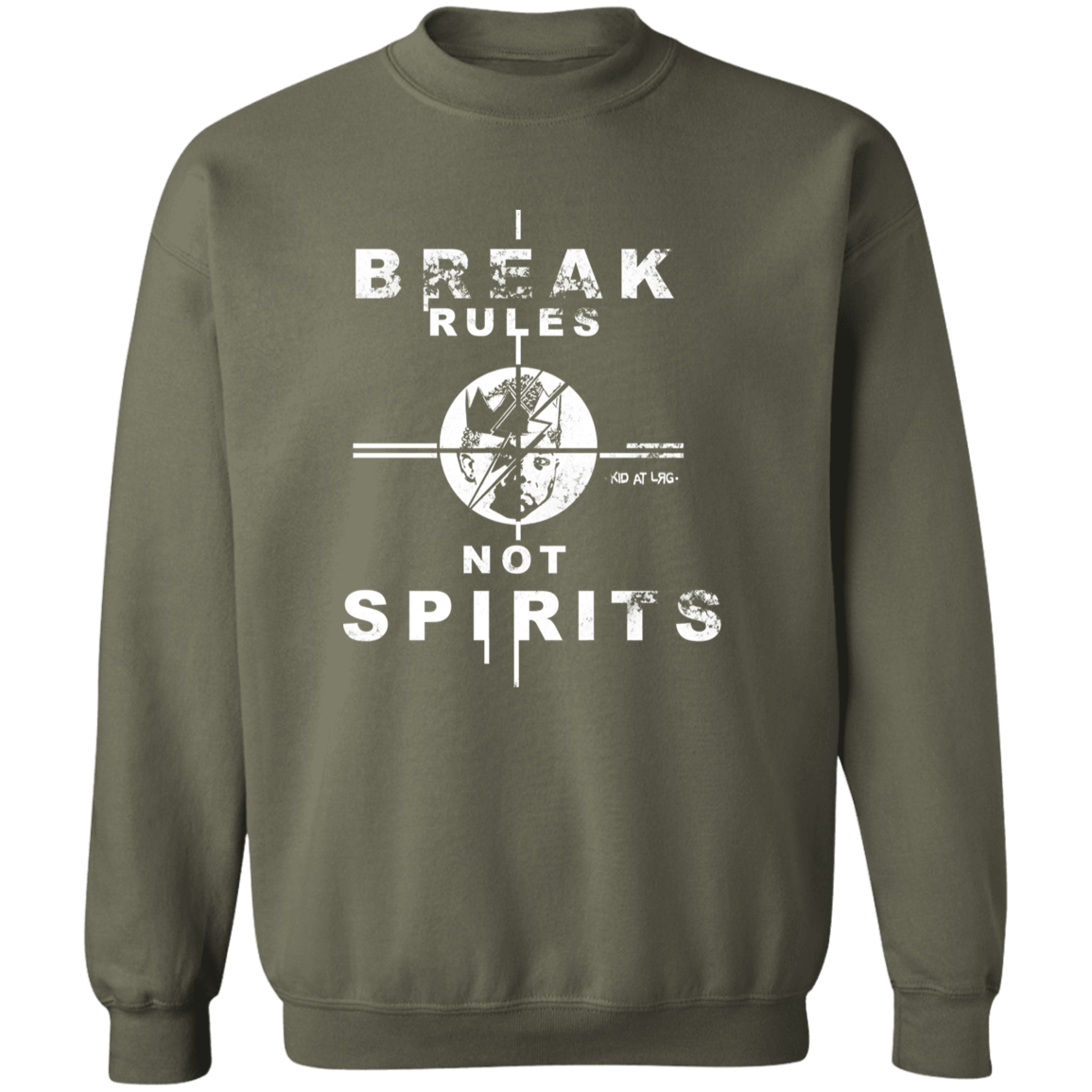 BREAK RULES 01 BREAK RULES: G180 Crewneck Pullover Sweatshirt