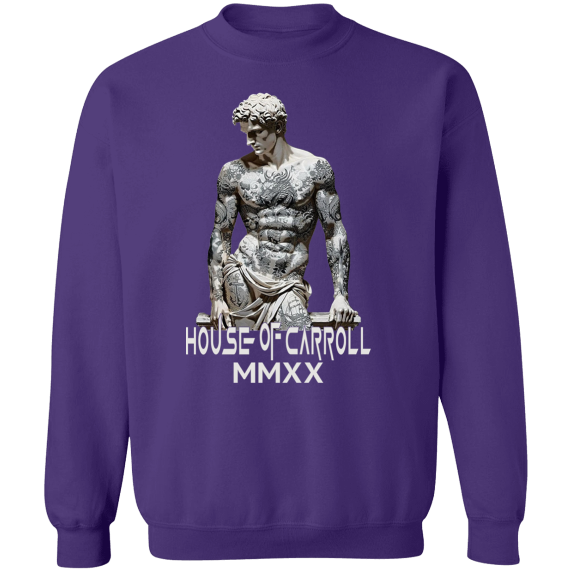 MARBLE TATTOOS 1 G180 Gildan Crewneck Pullover Sweatshirt