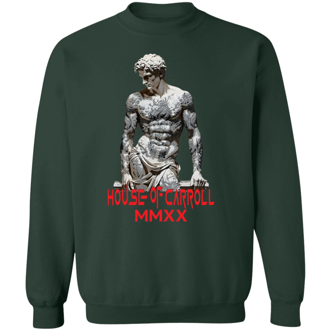 MARBLE TATTOOS G180 Gildan Crewneck Pullover Sweatshirt