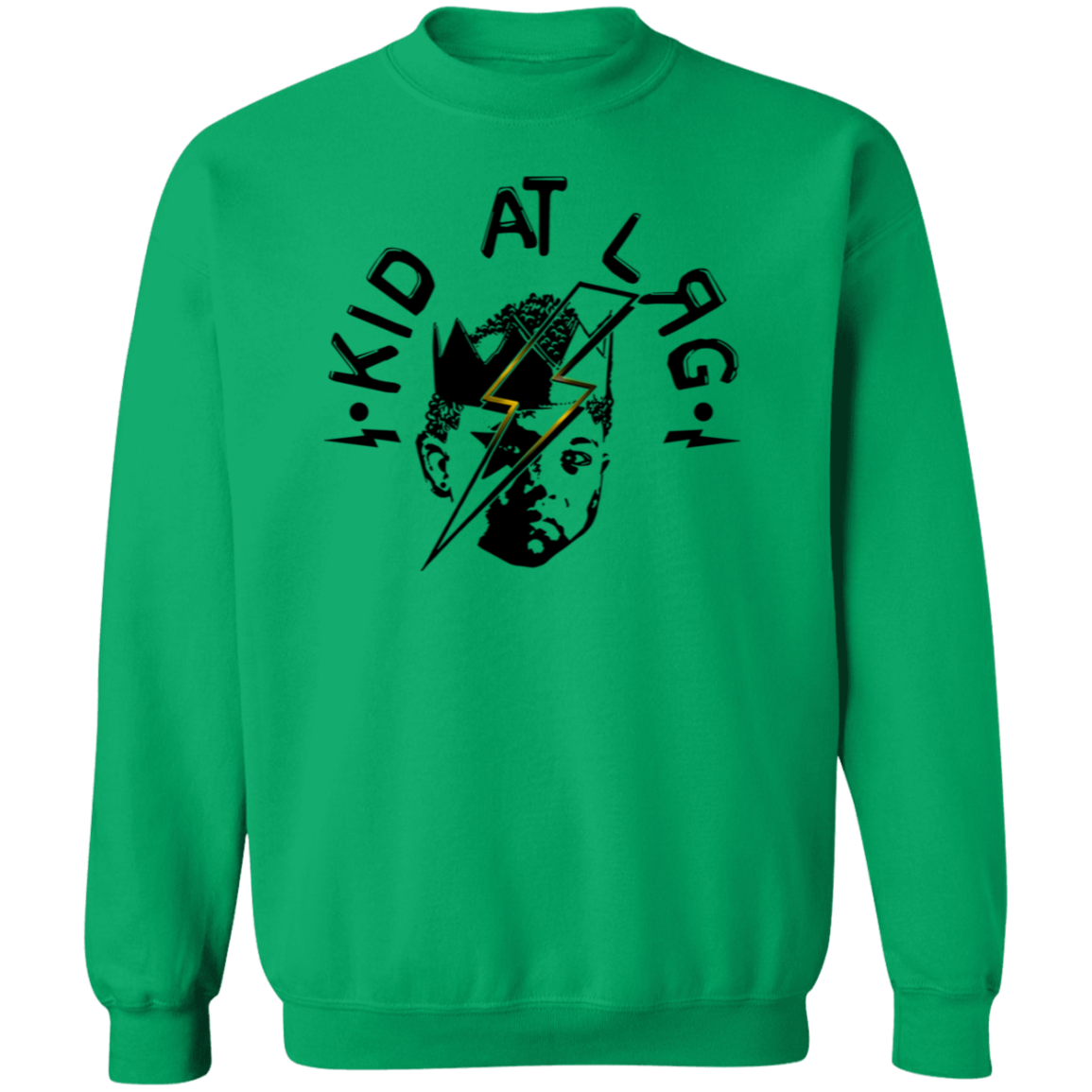 BLACK GOLD LOGO copy G180 Crewneck Pullover Sweatshirt