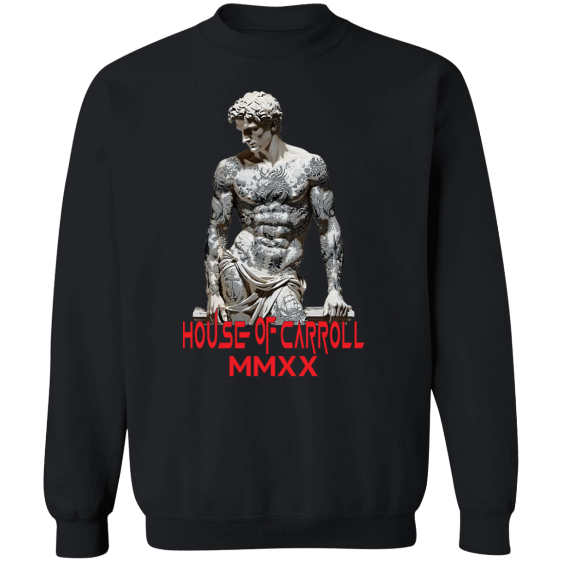 MARBLE TATTOOS G180 Gildan Crewneck Pullover Sweatshirt