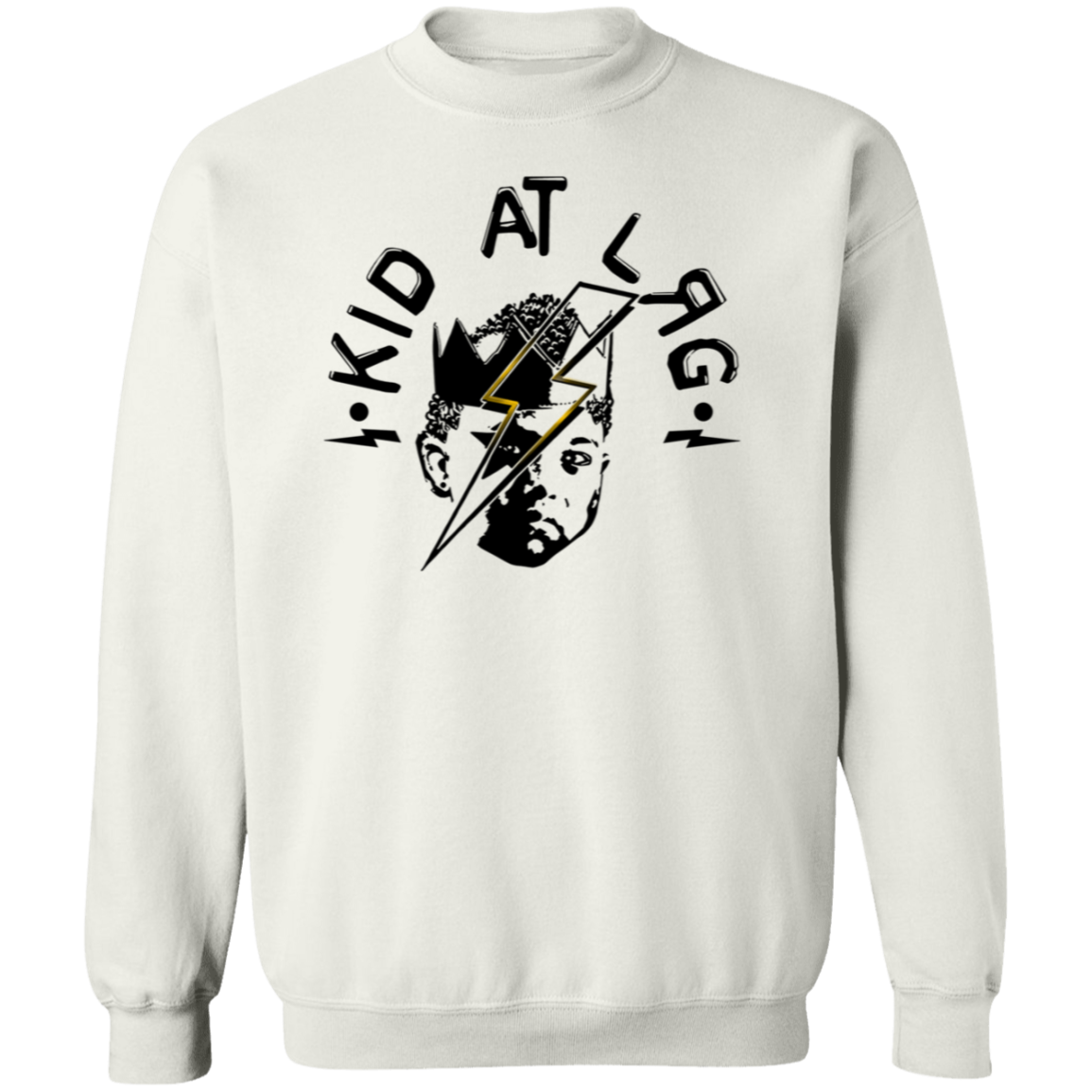 BLACK GOLD LOGO copy G180 Crewneck Pullover Sweatshirt