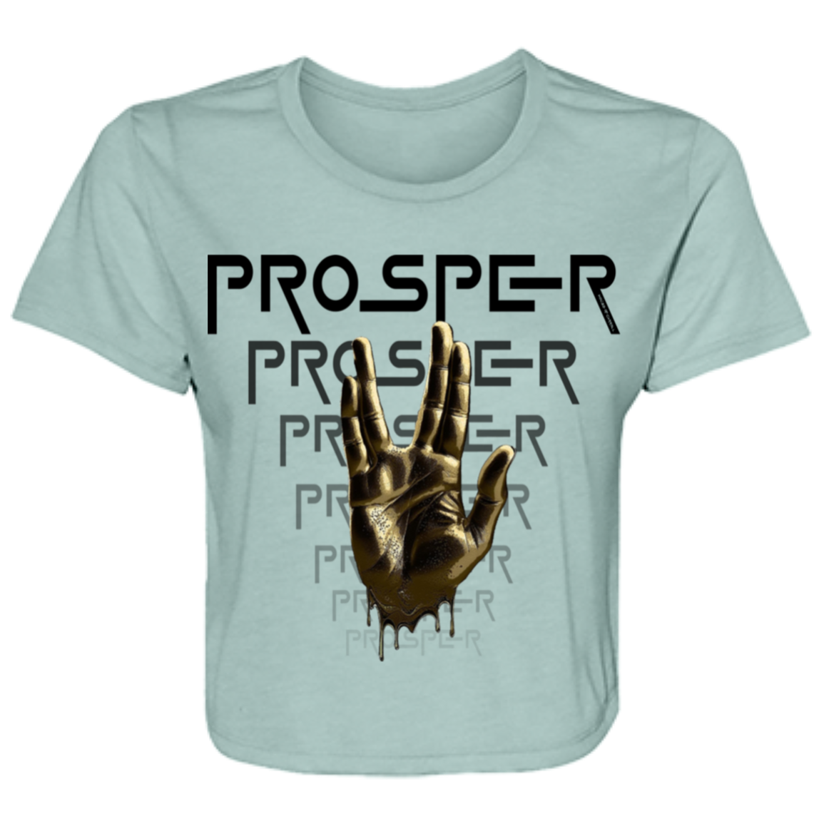 PROSPER 1 B8882 Ladies' Flowy Cropped Tee
