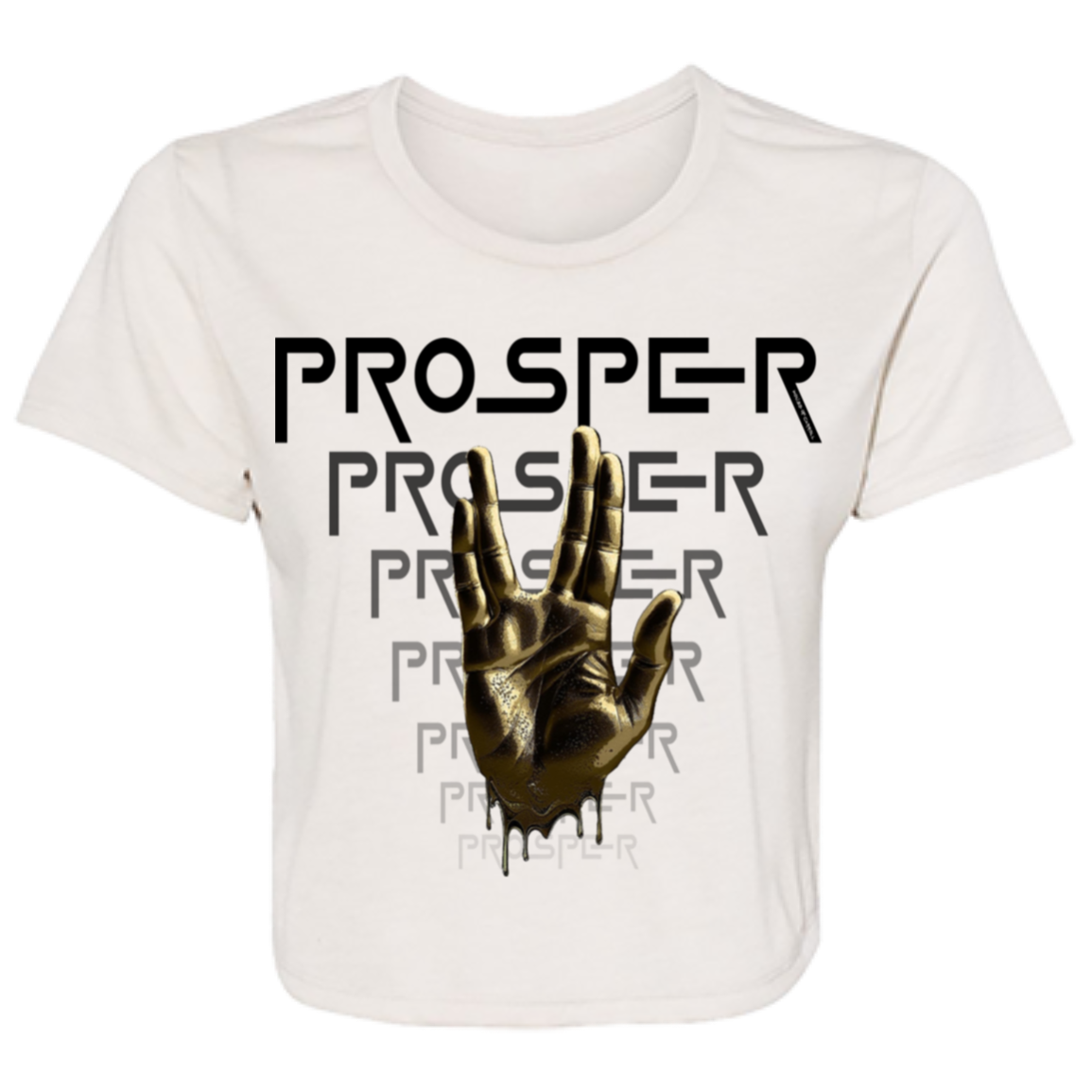 PROSPER 1 B8882 Ladies' Flowy Cropped Tee