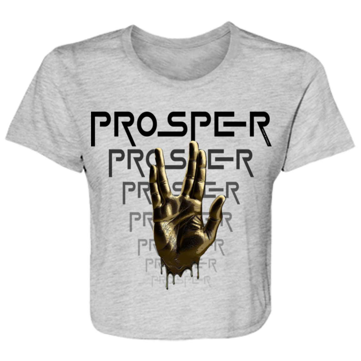 PROSPER 1 B8882 Ladies' Flowy Cropped Tee