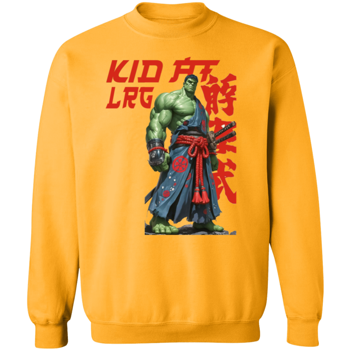 SAMURAI HULK G180 Gildan Crewneck Pullover Sweatshirt