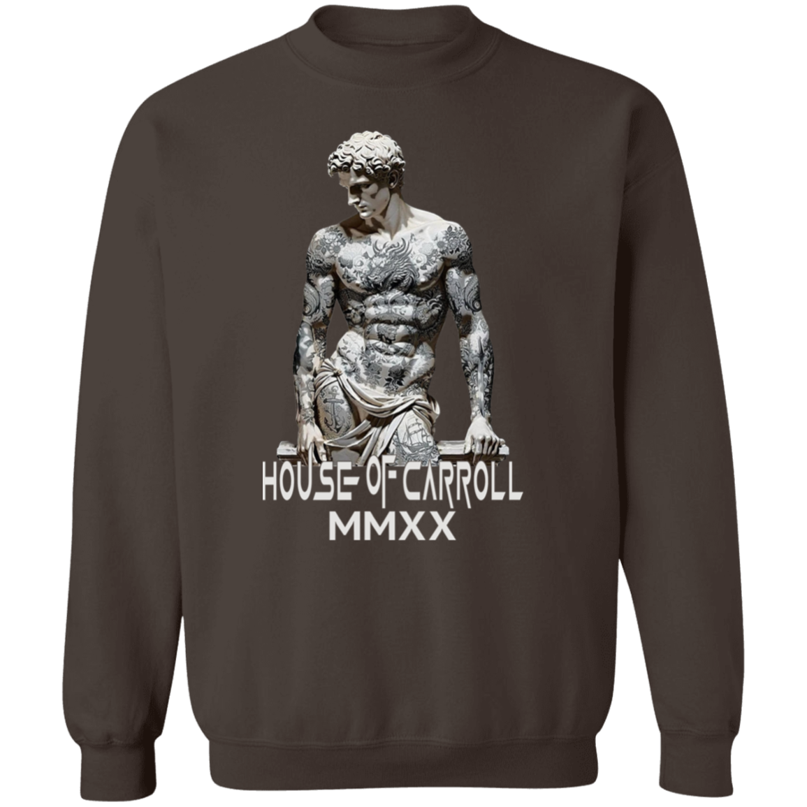 MARBLE TATTOOS 1 G180 Gildan Crewneck Pullover Sweatshirt
