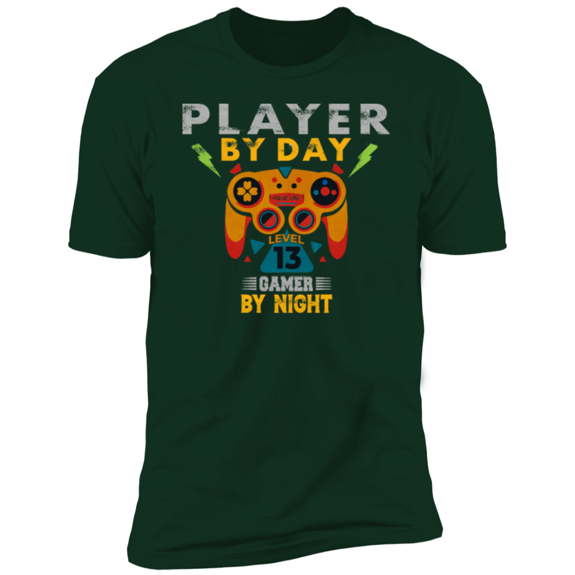 GAMER BY NIGHT NL3600 Premium Short Sleeve T-Shirt