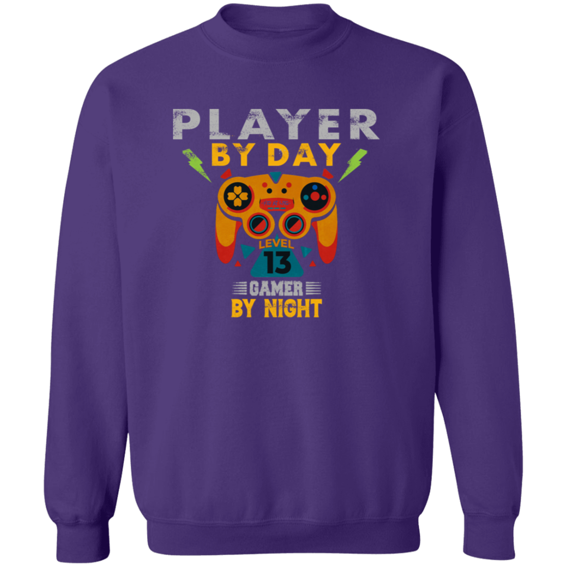 GAMER BY NIGHT GAMER: G180 Crewneck Pullover Sweatshirt