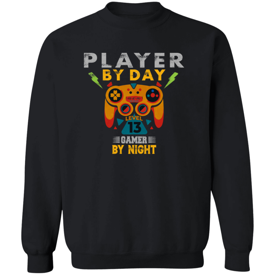 GAMER BY NIGHT GAMER: G180 Crewneck Pullover Sweatshirt