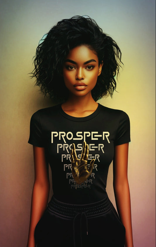 PROSPER 2 B8882 Ladies' Flowy Cropped Tee