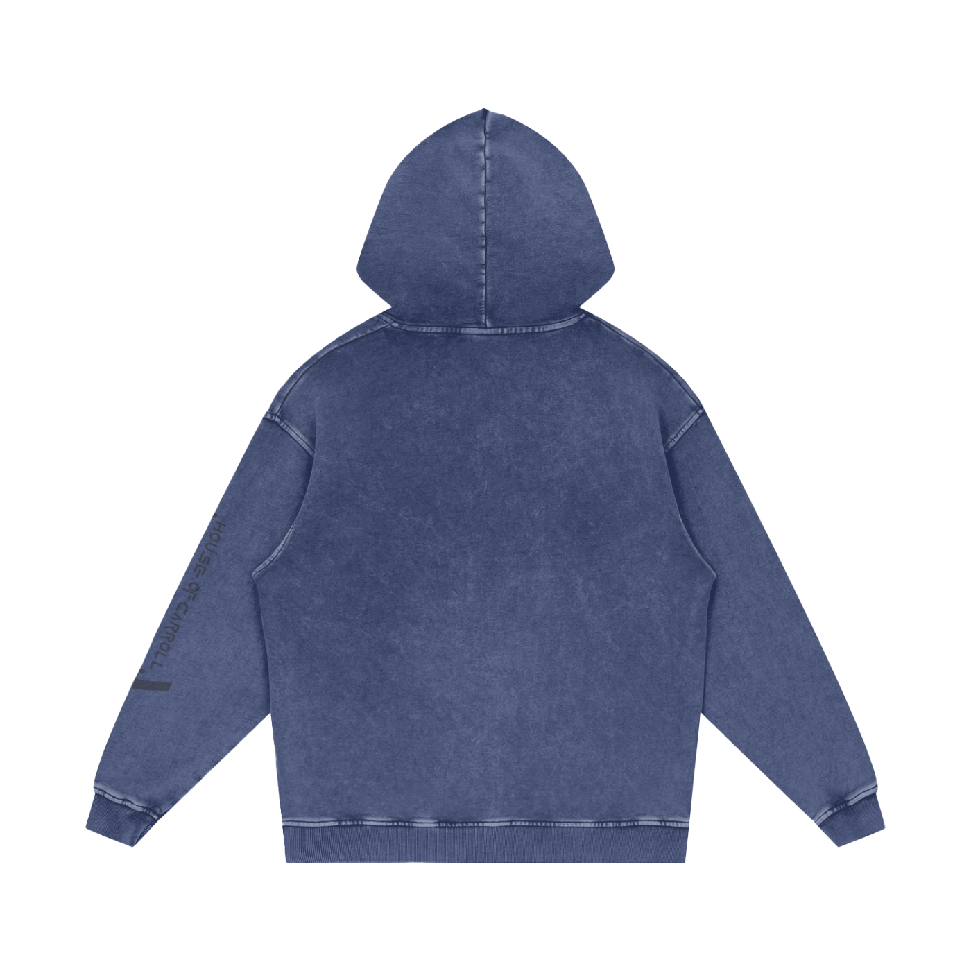 H.O.C SOCIAL CLUB logo: Snow Washed Loose Cotton Hoodie
