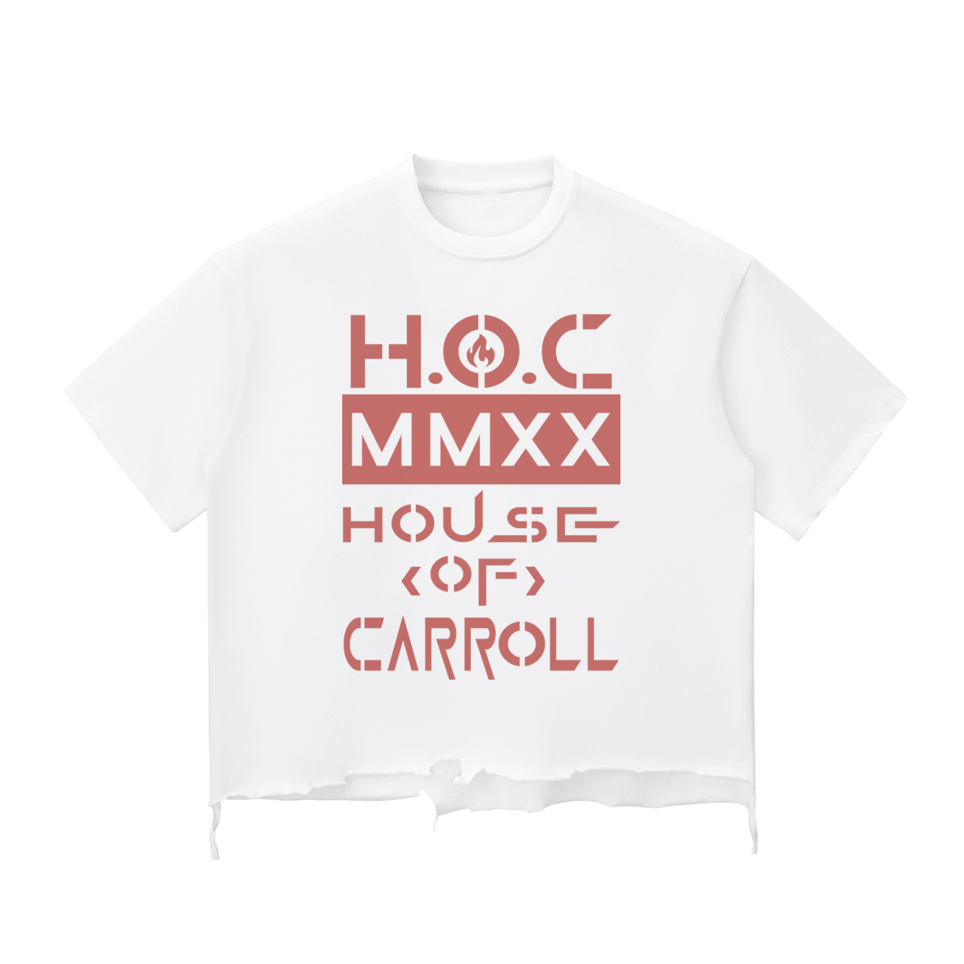 Snow Wash Raw-Hem Boxy T-shirt