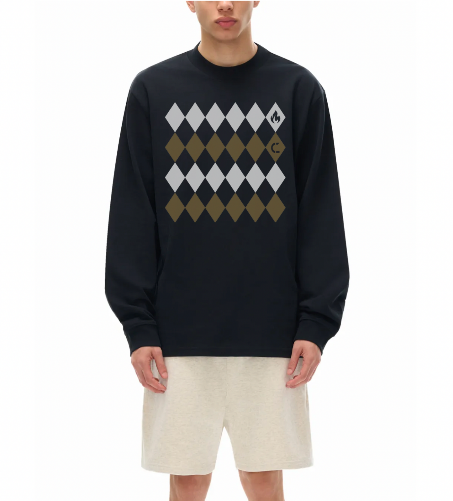 SIX OF DIAMONDS: Drop Shoulder Crewneck Sweatshirt