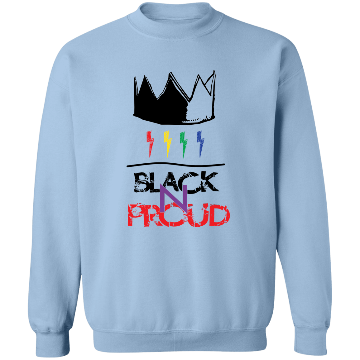 BLK -N-PROUD one G180 Crewneck Pullover Sweatshirt