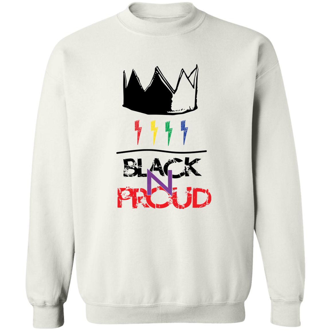 BLK -N-PROUD one G180 Crewneck Pullover Sweatshirt