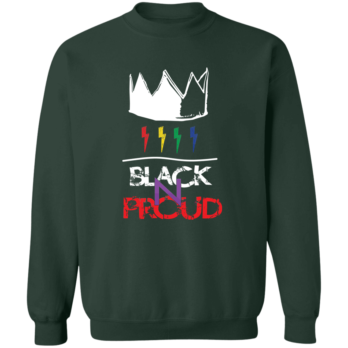 BLK -N-PROUD two G180 Crewneck Pullover Sweatshirt