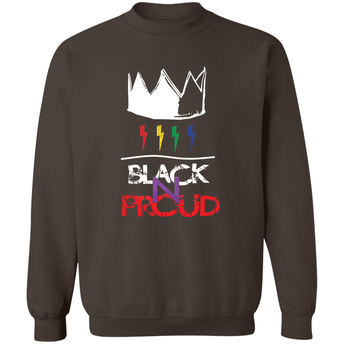 BLK -N-PROUD two G180 Crewneck Pullover Sweatshirt