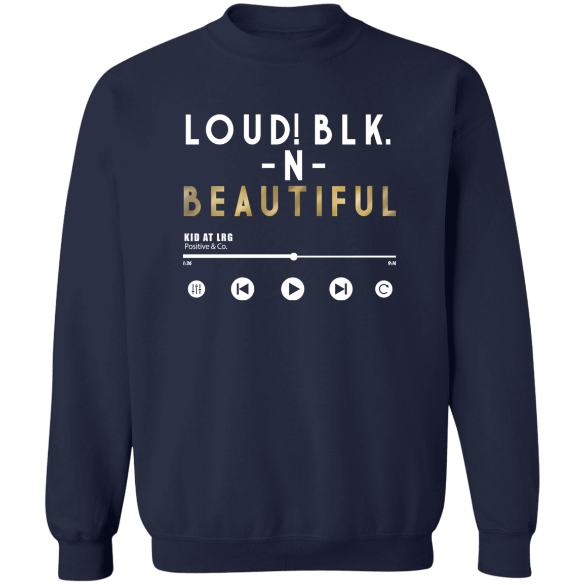 LOUD! 1 G180 Crewneck Pullover Sweatshirt