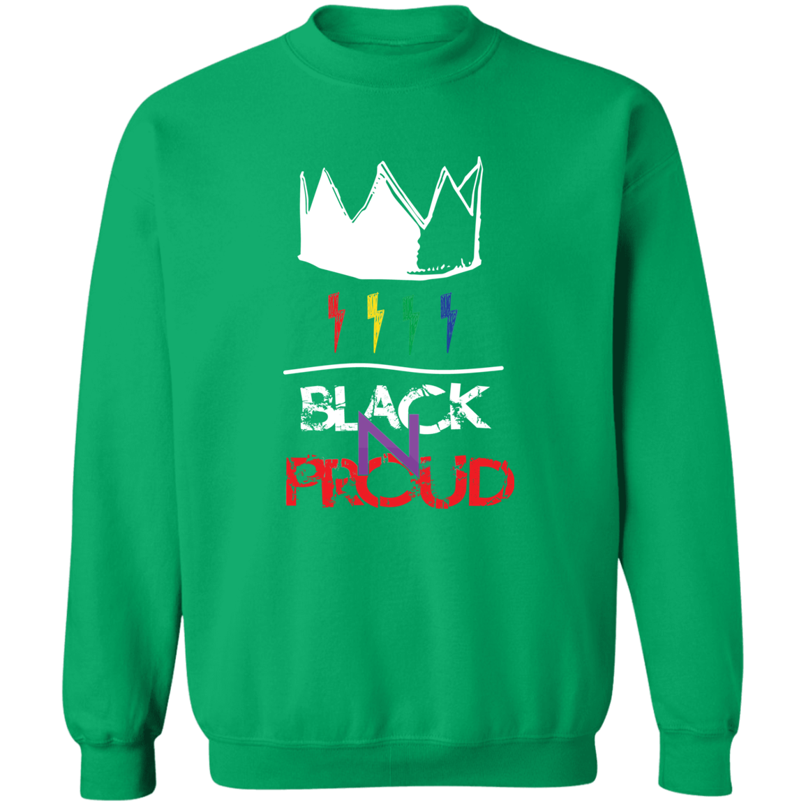 BLK -N-PROUD two G180 Crewneck Pullover Sweatshirt