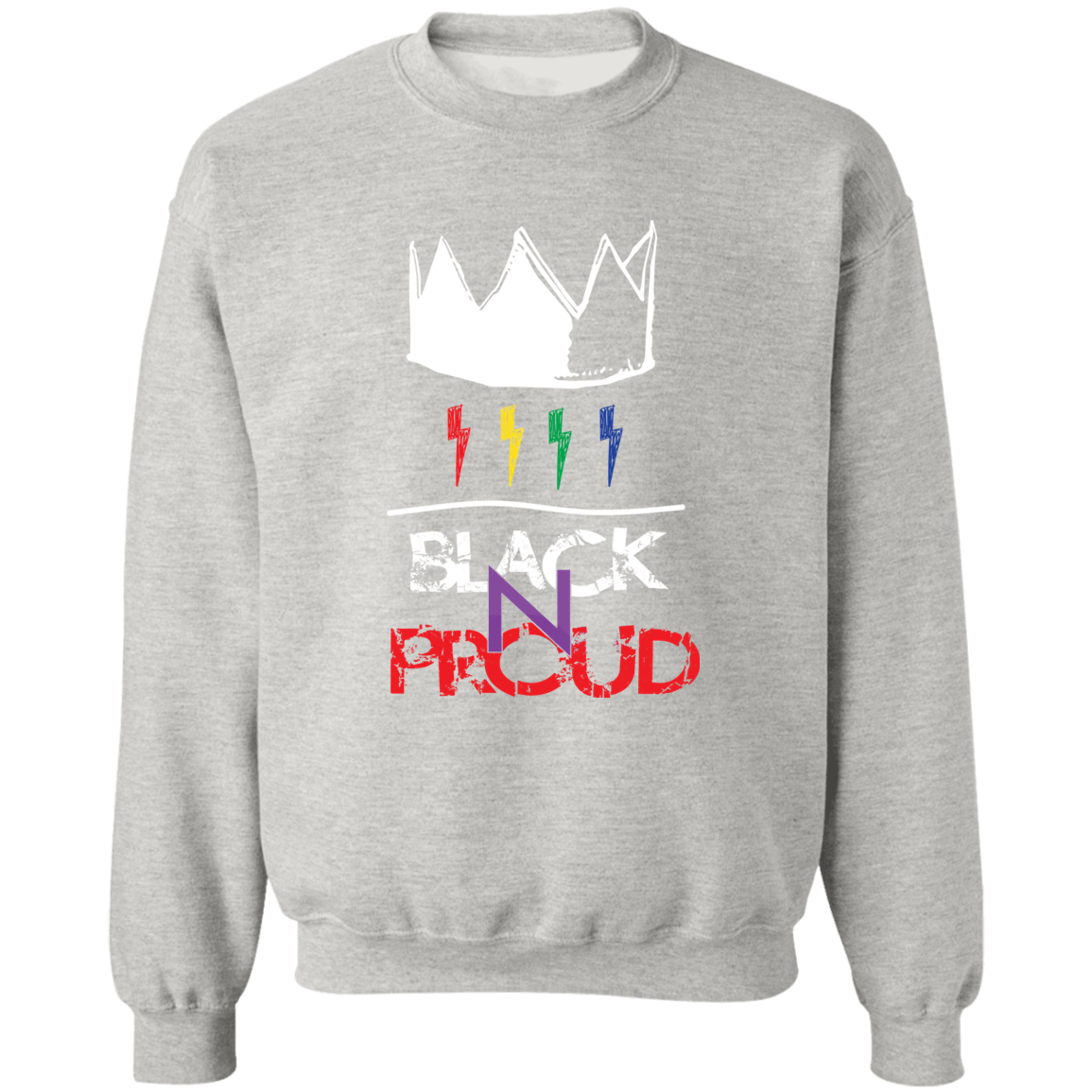 BLK -N-PROUD two G180 Crewneck Pullover Sweatshirt