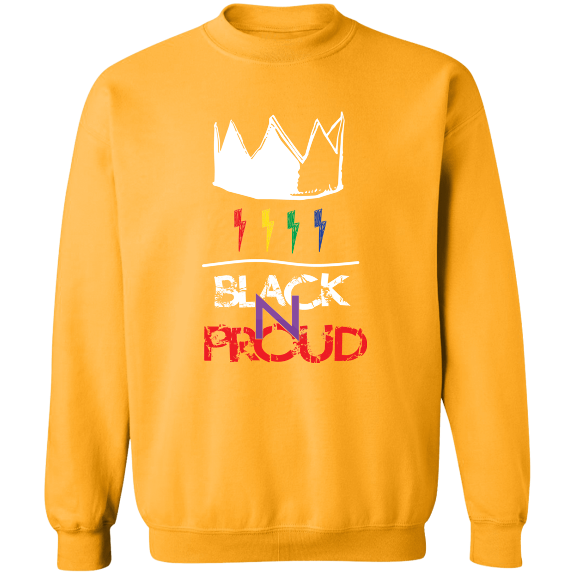 BLK -N-PROUD two G180 Crewneck Pullover Sweatshirt