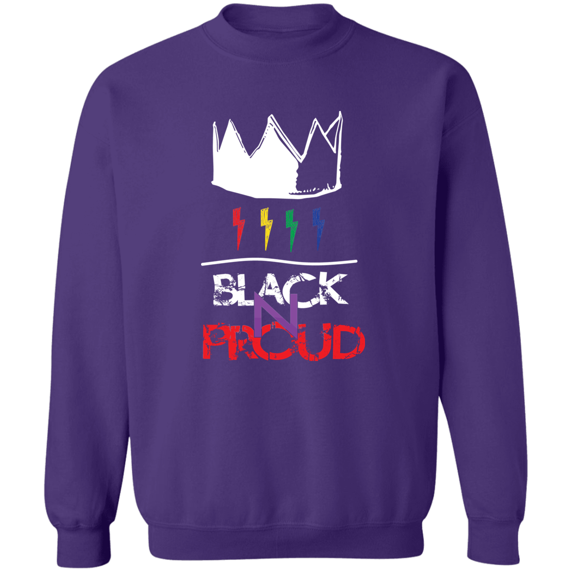 BLK -N-PROUD two G180 Crewneck Pullover Sweatshirt