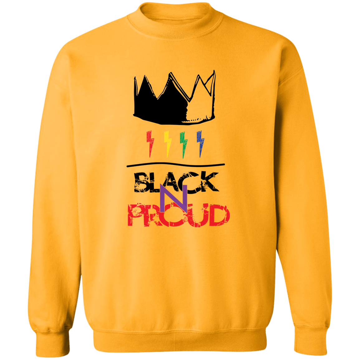 BLK -N-PROUD one G180 Crewneck Pullover Sweatshirt
