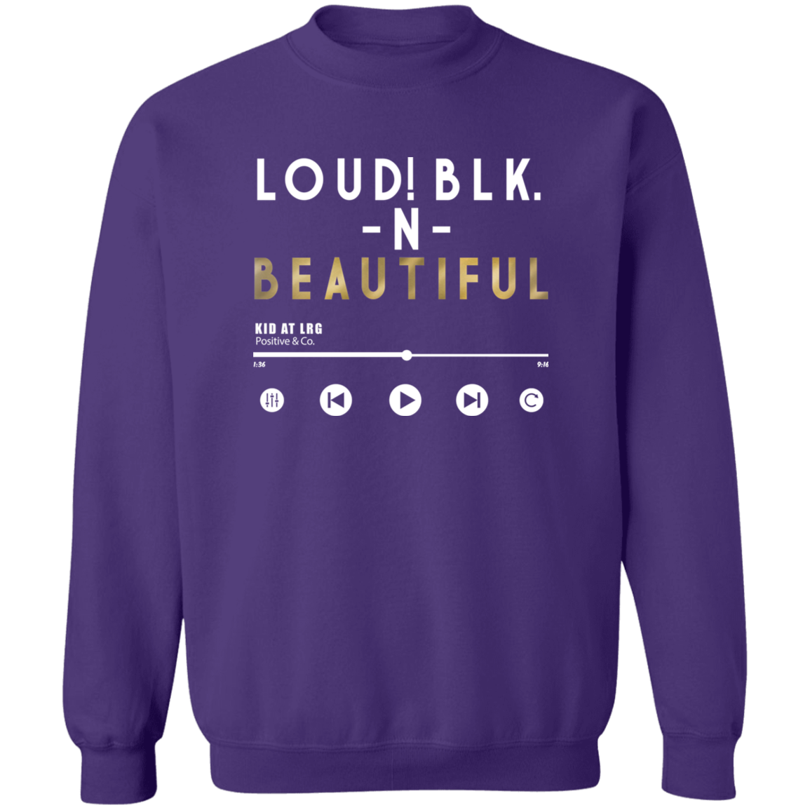 LOUD! 1 G180 Crewneck Pullover Sweatshirt
