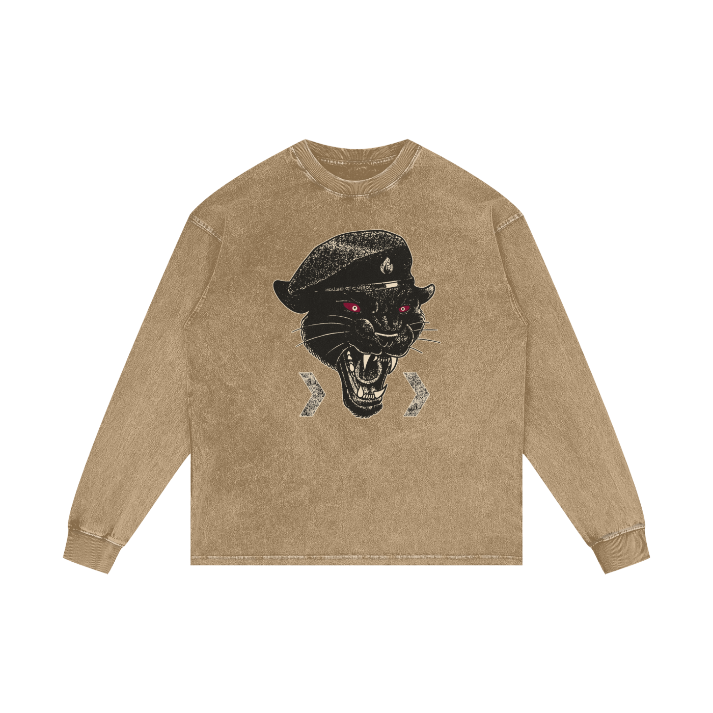 THE MAD PANTHR: Acid Wash Oversize Long Sleeve T-Shirt