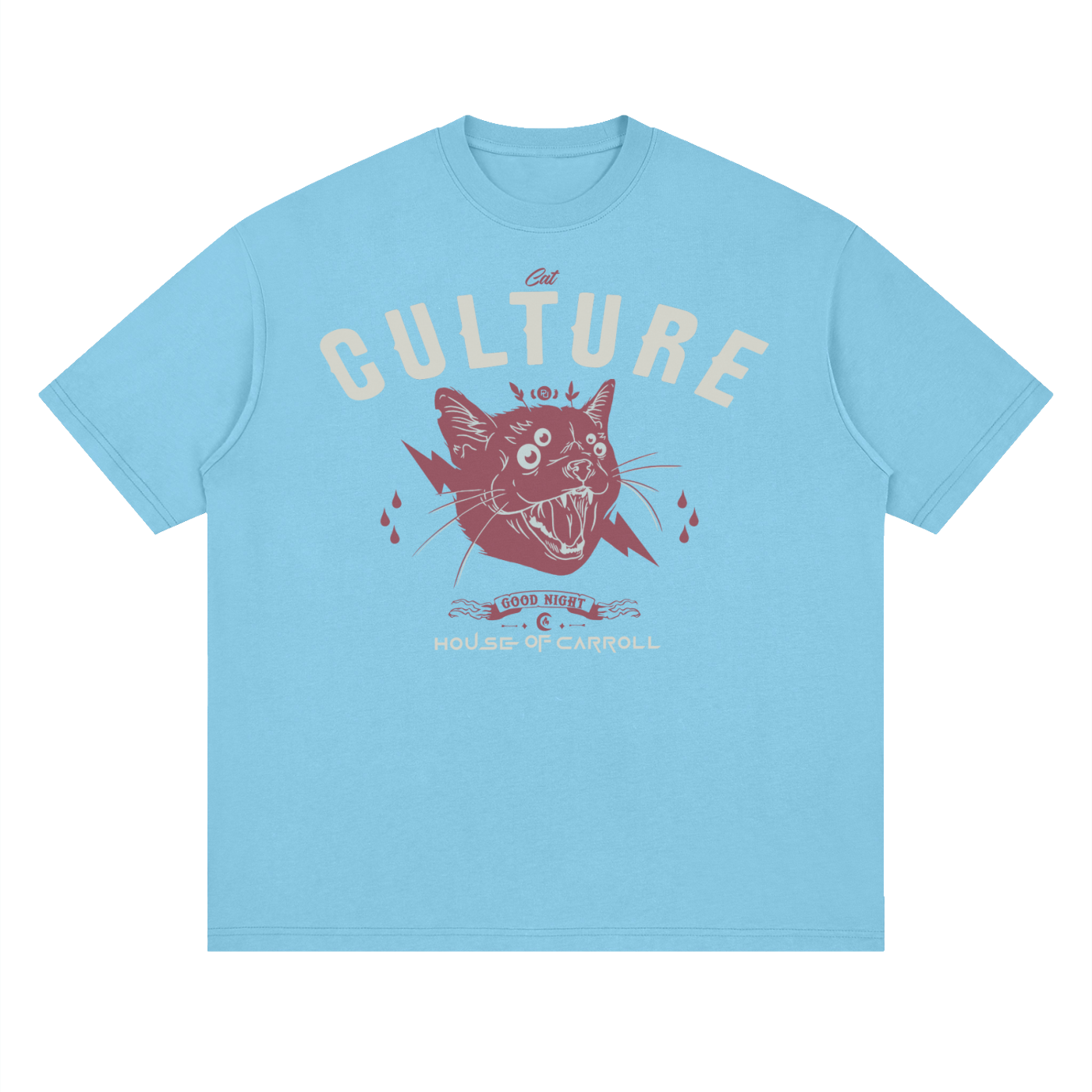 CAT CULTURE: Streetwear Loose Drop Shoulder T-Shirt