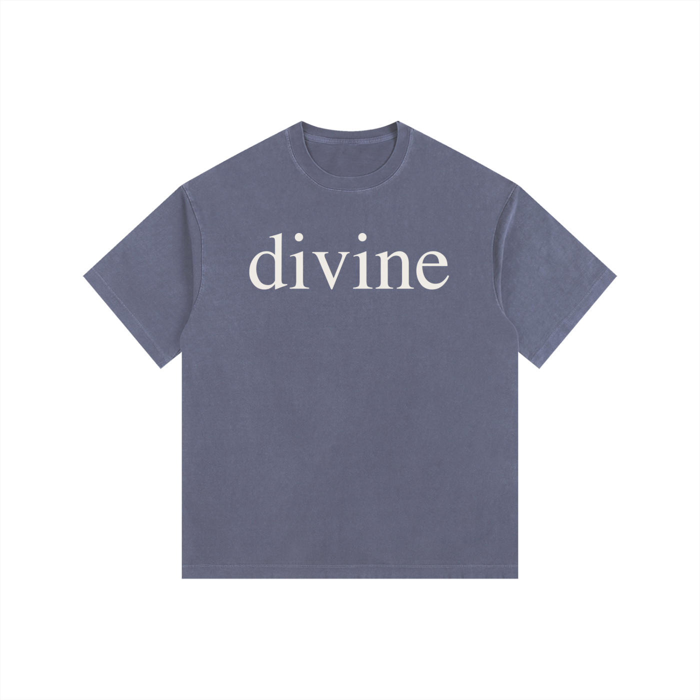 DIVINE: Vintage Washed Oversized Cotton T-Shirt