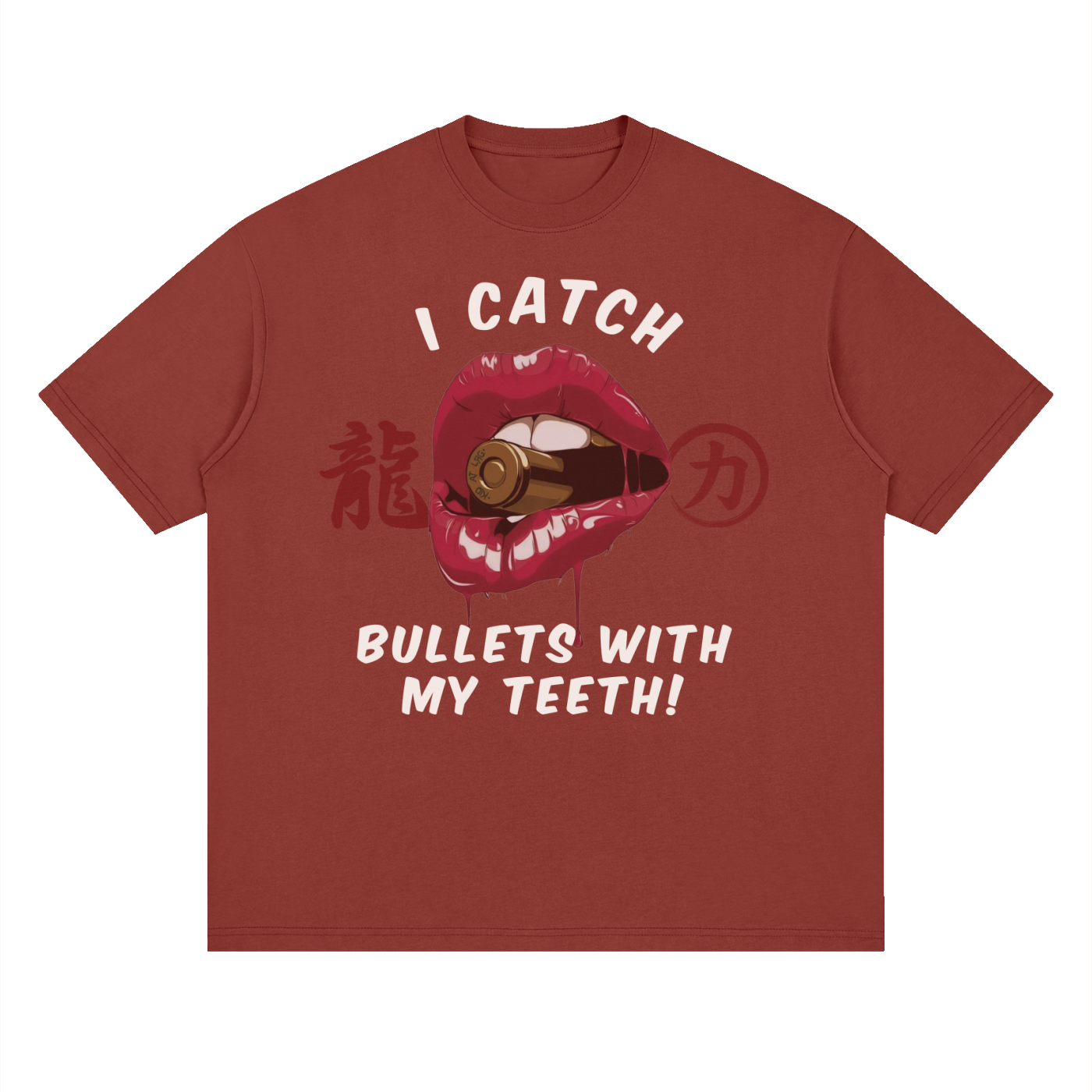 CATCHING BULLETS: Streetwear Loose Drop Shoulder T-Shirt
