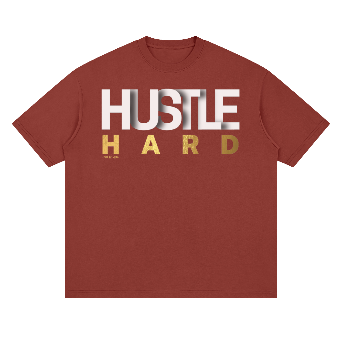HUSTLE: Streetwear Loose Drop Shoulder T-Shirt