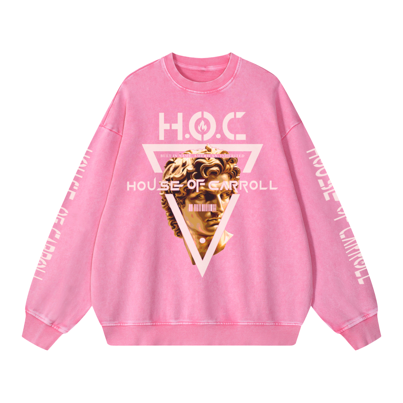 GOLDEN STATUE: Snow Washed Oversized Sweatshirt