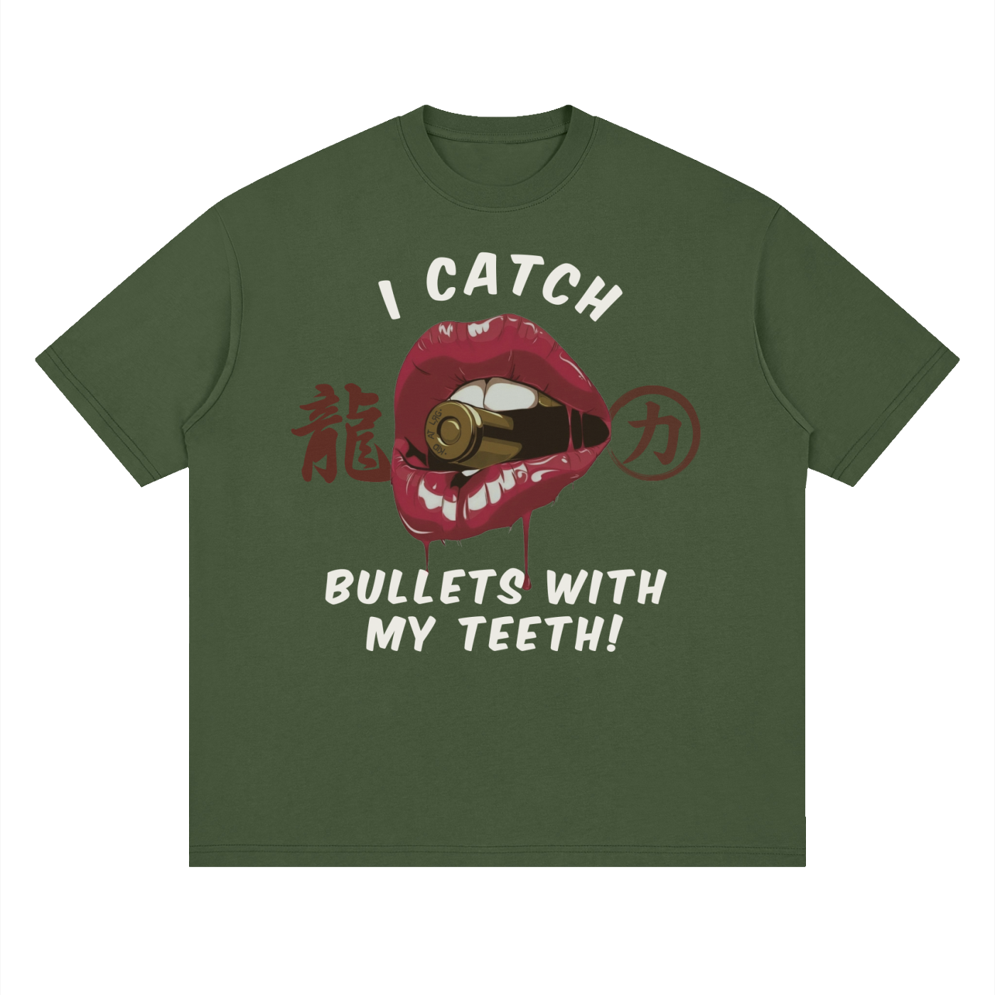CATCHING BULLETS: Streetwear Loose Drop Shoulder T-Shirt