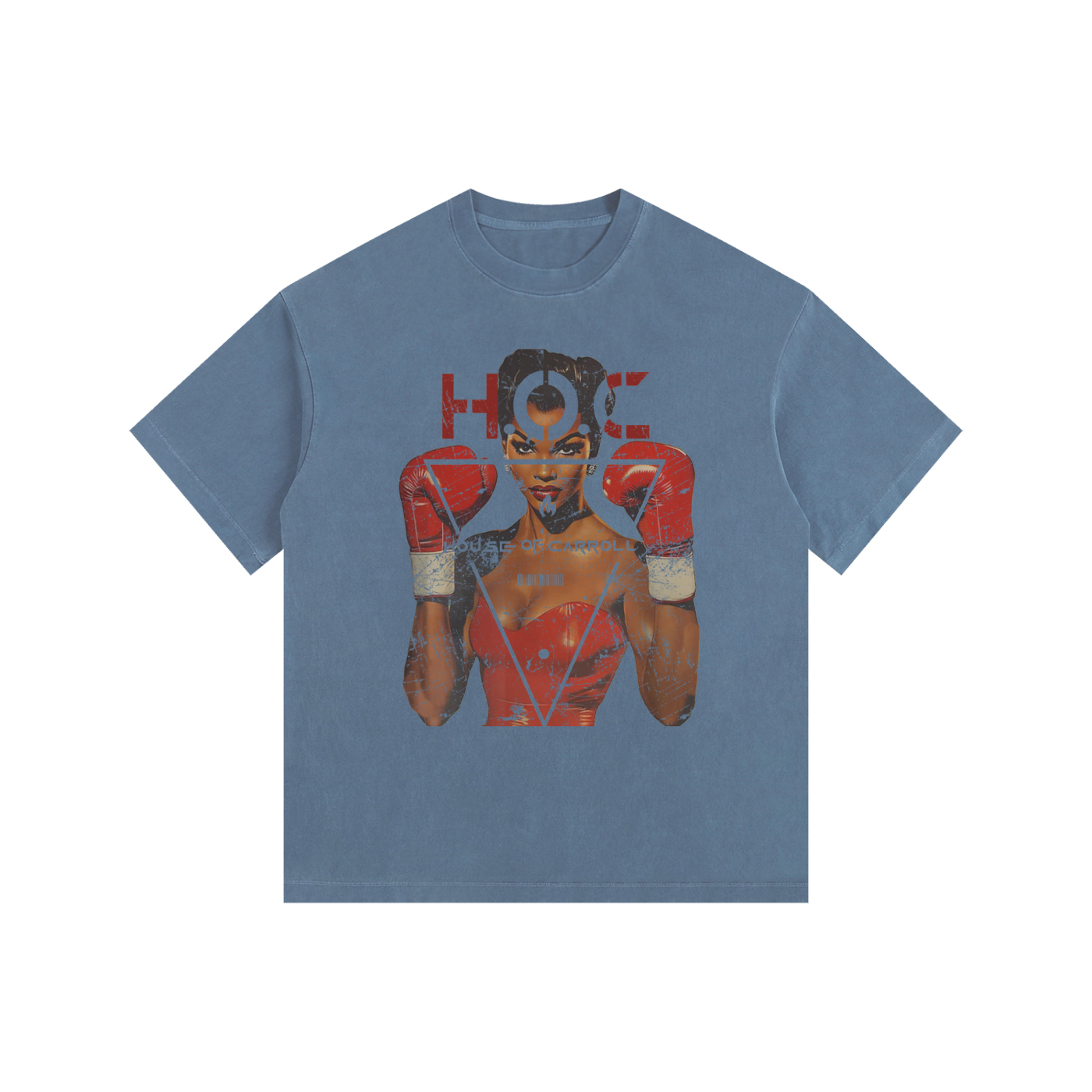 LADIES CHAMP: Vintage Washed Oversized Cotton T-Shirt