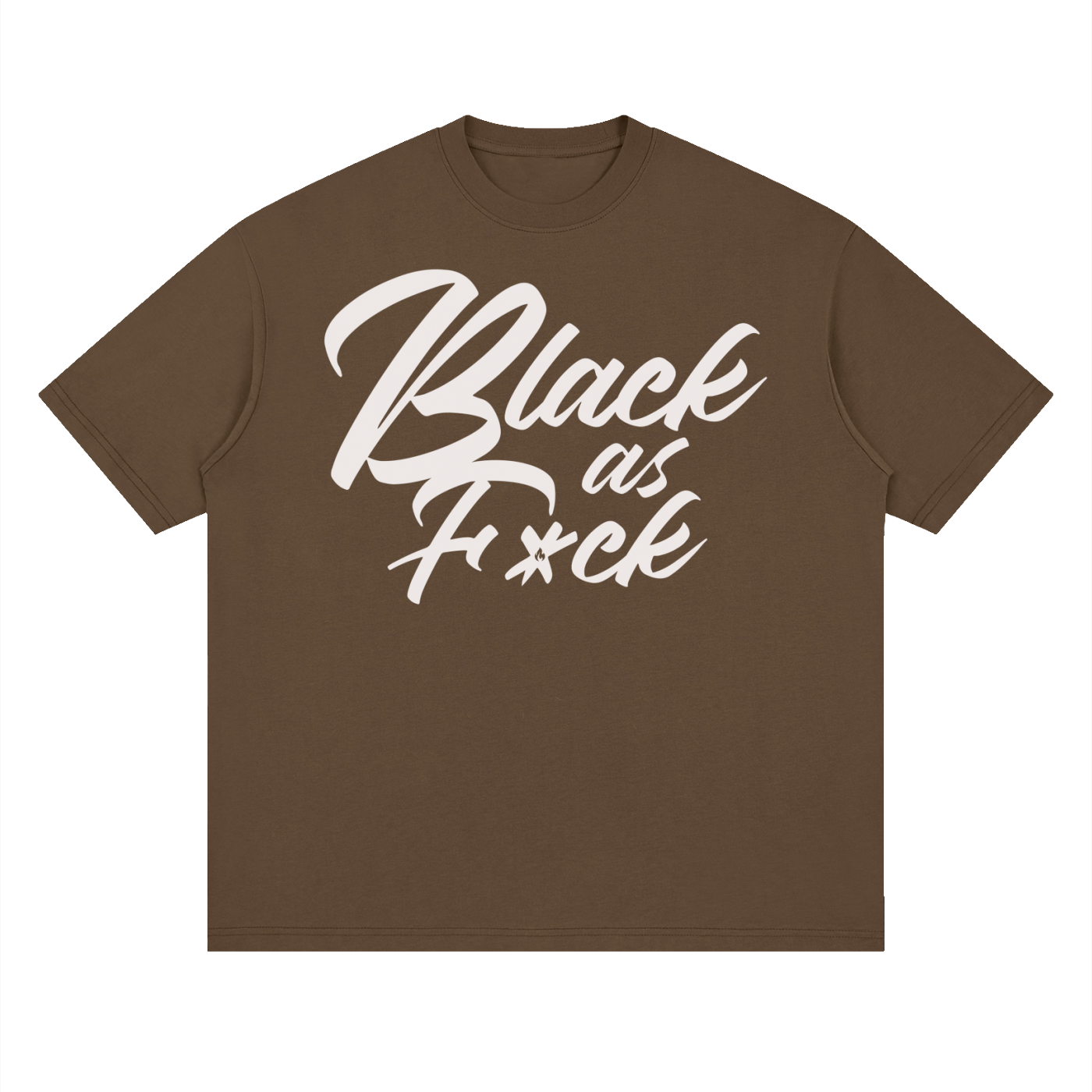 BLK AS FK: Streetwear Loose Drop Shoulder T-Shirt