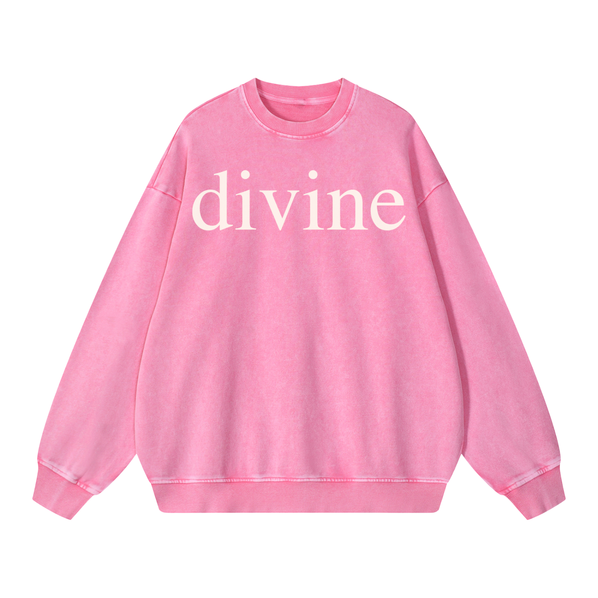 DEVINE: Snow Washed Oversized Sweatshirt