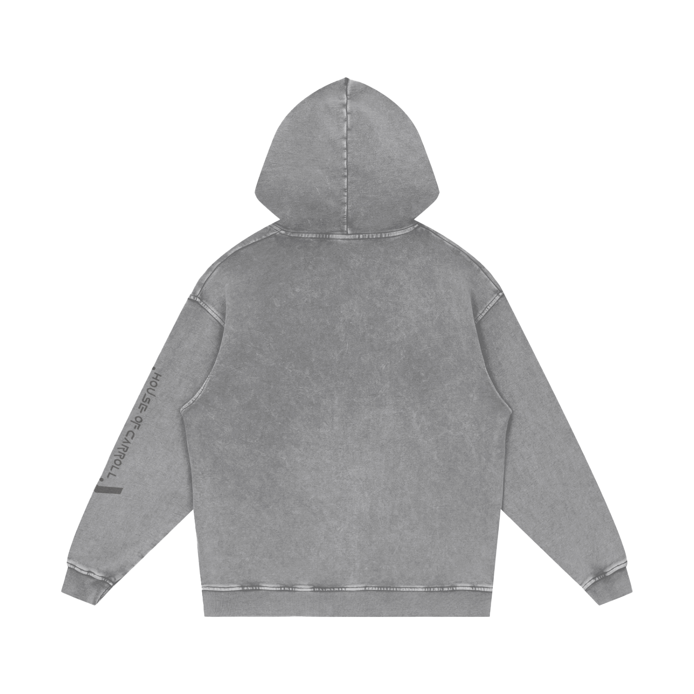 H.O.C SOCIAL CLUB logo: Snow Washed Loose Cotton Hoodie