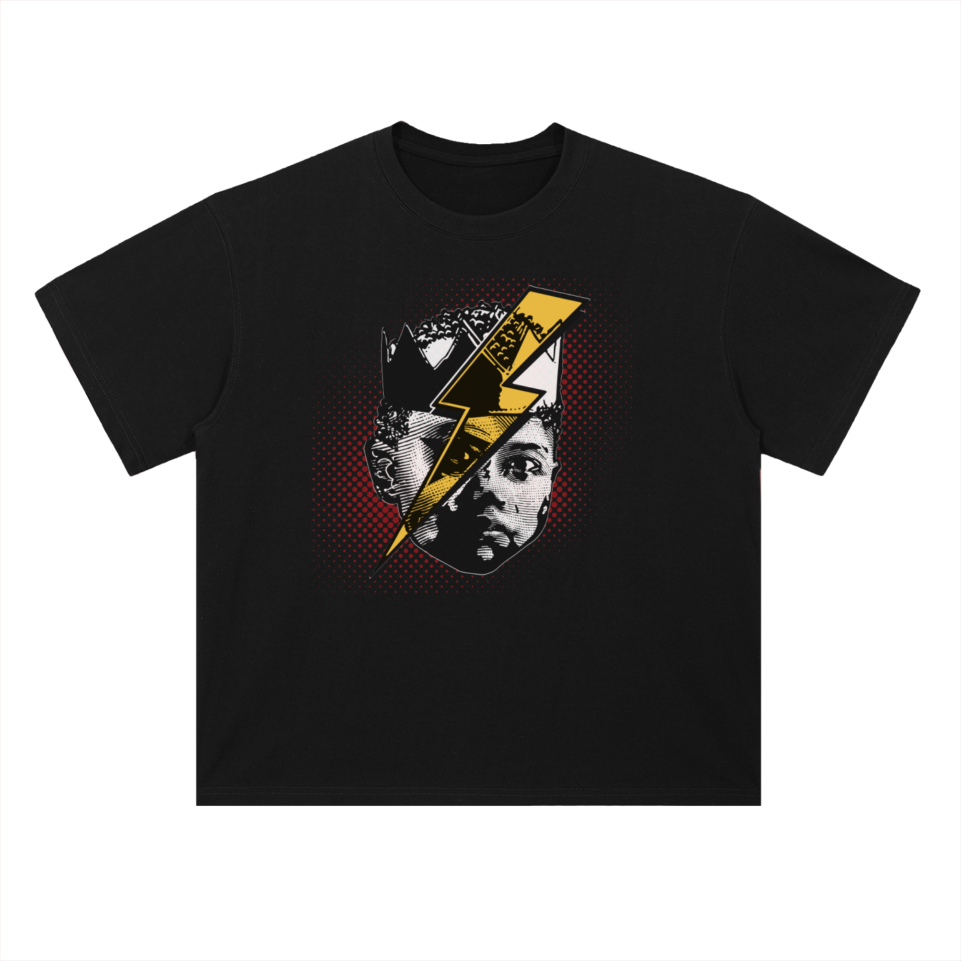 FACE OF KAL: Heavyweight Drop Shoulder Cotton T-Shirt